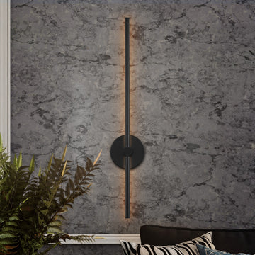 Anton 27.25" Modern Minimalist Iron Adjustable Bar Integrated LED Plug-In Sconce - JONATHAN Y